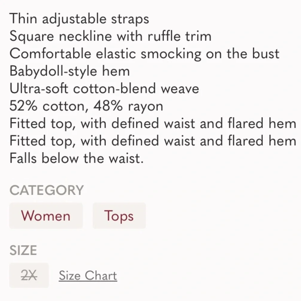 Old Navy Women's Ruffled Smocked Cami Top  New - Picture 4 of 4